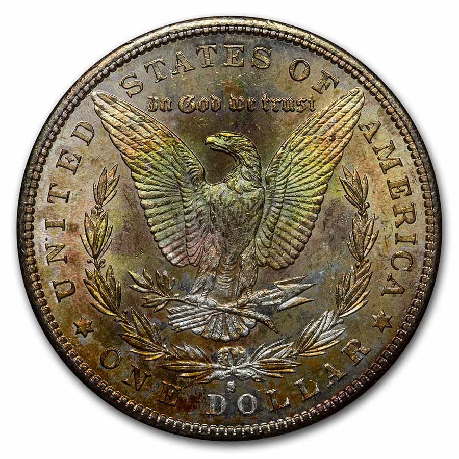 1878-1904 Morgan Dollars BU Beautifully Toned (Random Year)