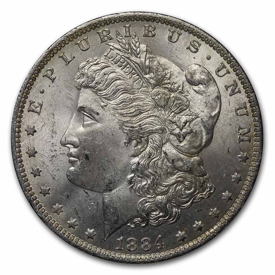1878-1904 Morgan Dollars BU Beautifully Toned (Random Year)