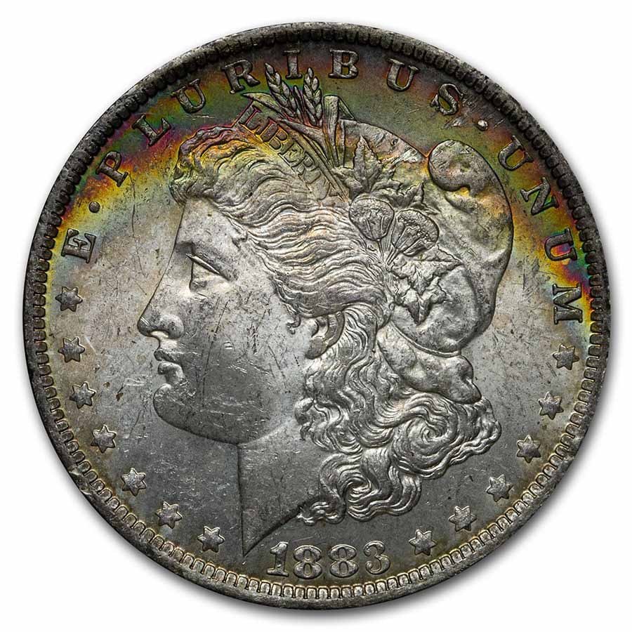 1878-1904 Morgan Dollars BU Beautifully Toned (Random Year)