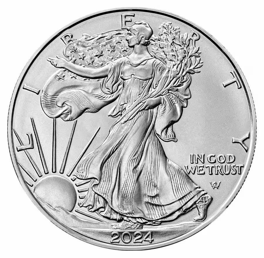 2024 1 oz American Silver Eagle $1 Coin BU