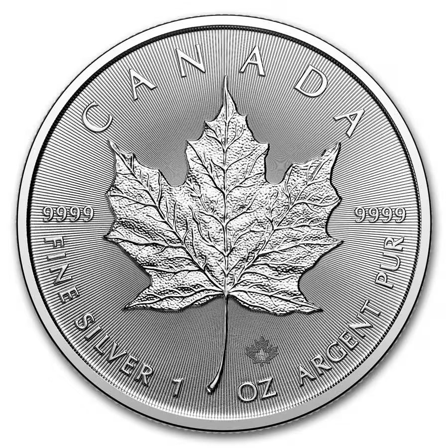 2025 1 oz Canadian Silver Maple Leaf Coin BU