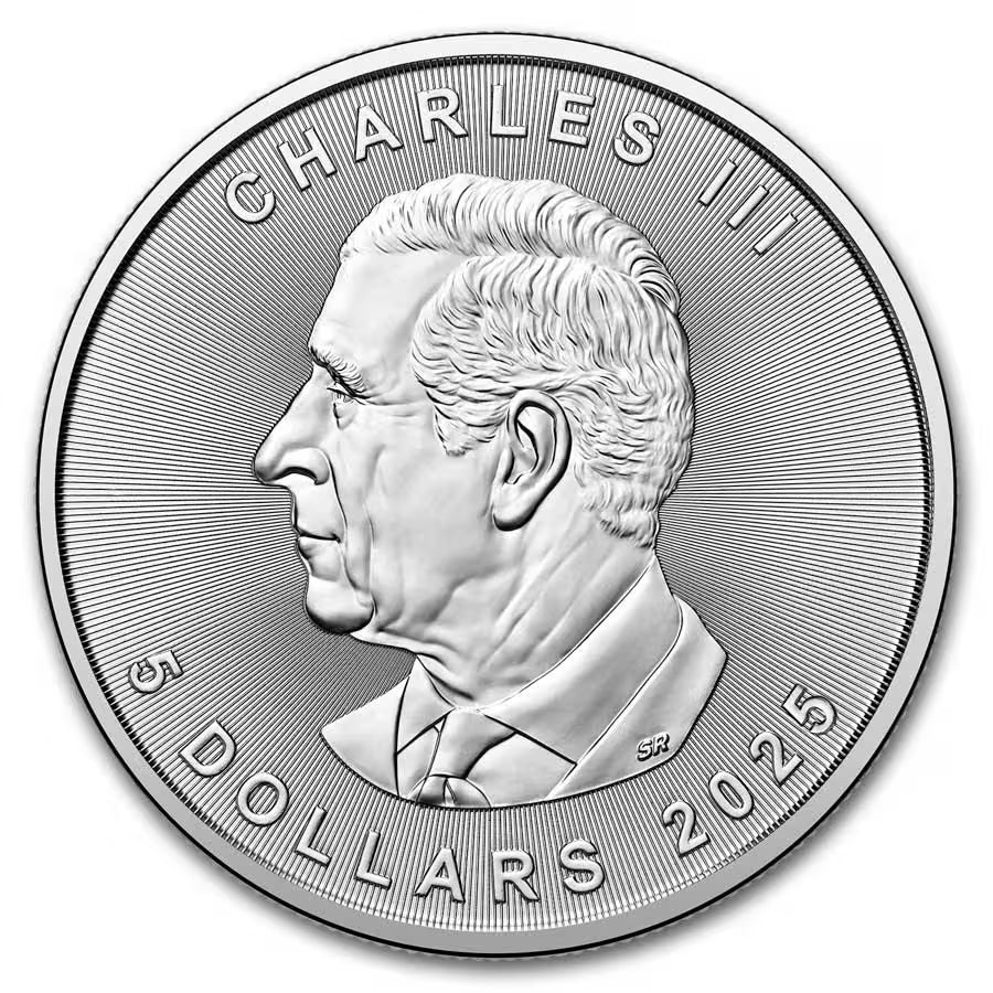 2025 1 oz Canadian Silver Maple Leaf Coin BU