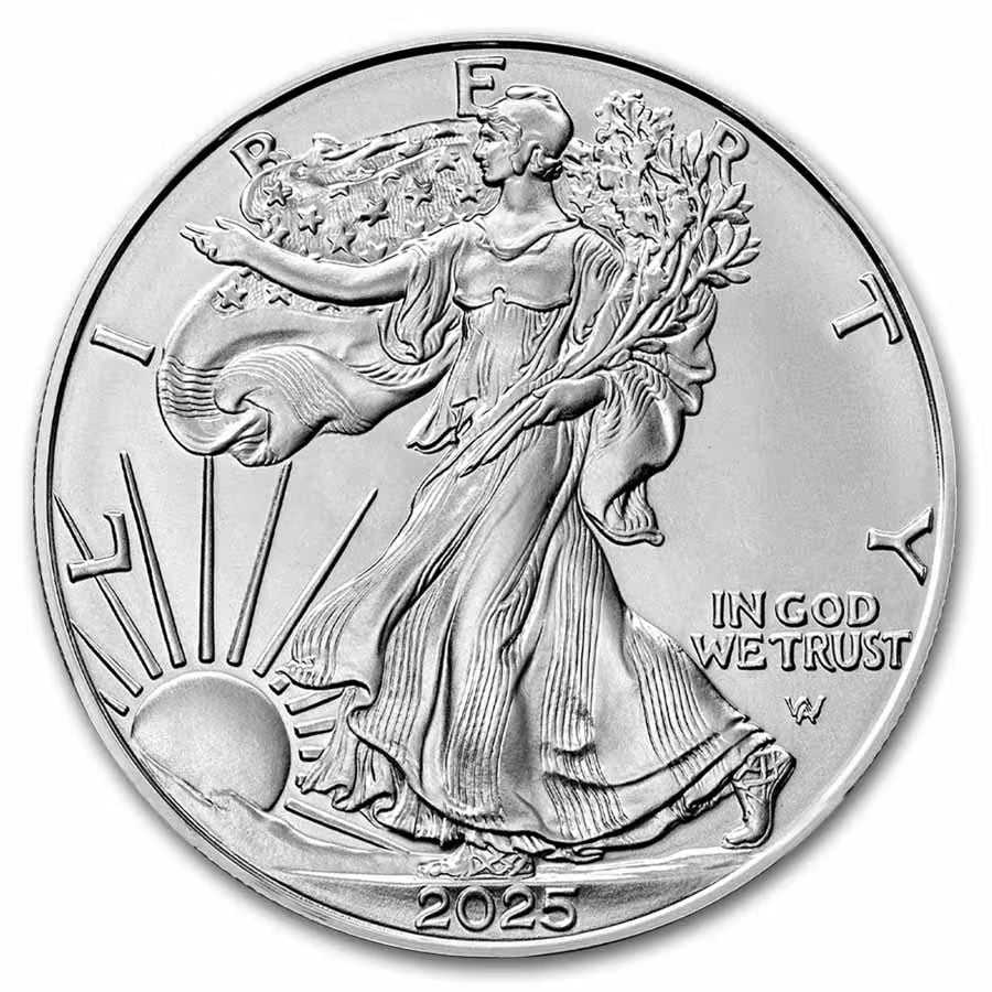 2025 1 oz American Silver Eagle $1 Coin BU