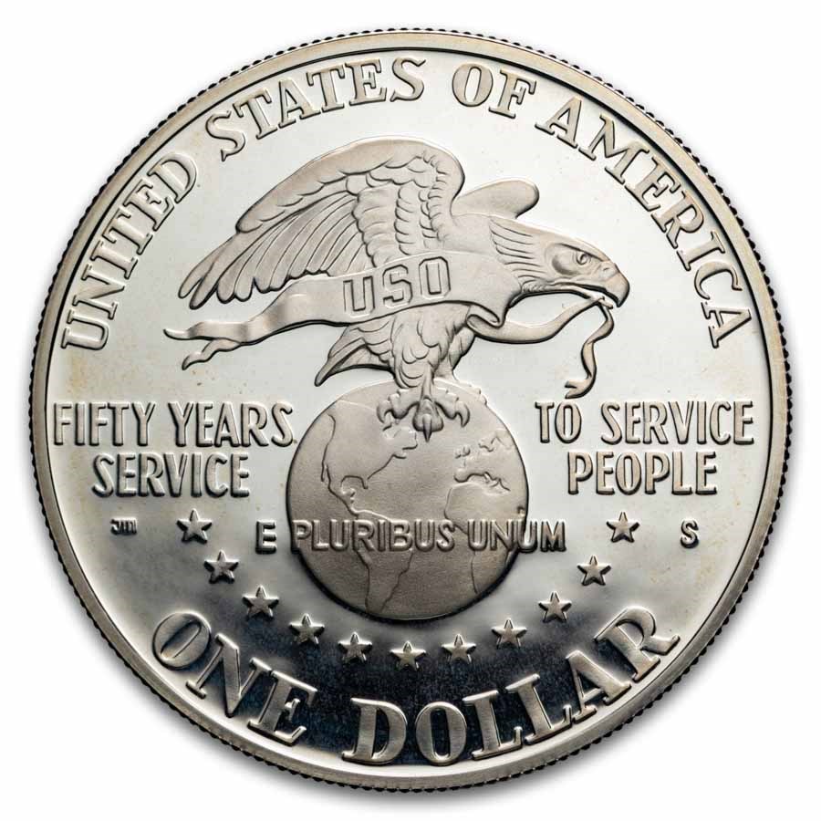 U.S. Mint $1 Silver Commem BU/Proof (ASW .7734 oz, Capsule Only)